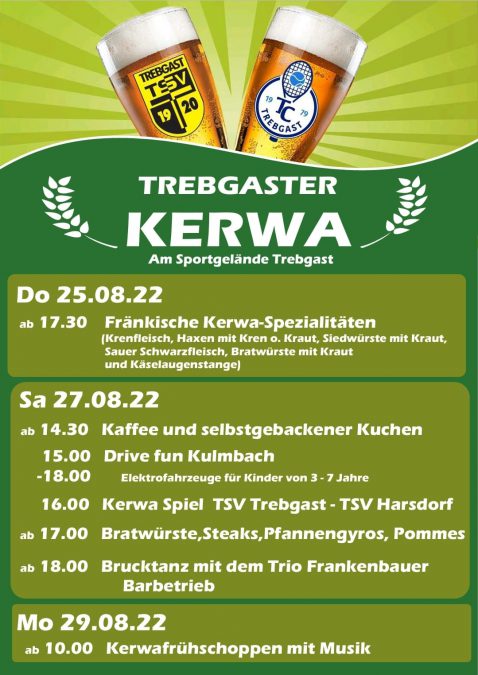 Trebgaster KerwaAm Sportgelände TrebgastAugust 2022 TSV Trebgast